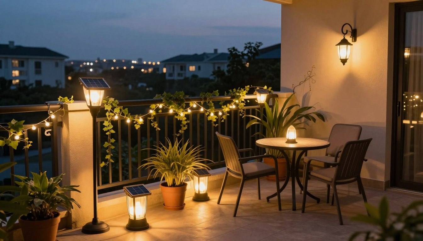 Solar lights for balcony